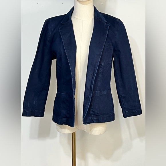 Lauren by Ralph Lauren Dark Denim Blazer - Picture 2 of 8